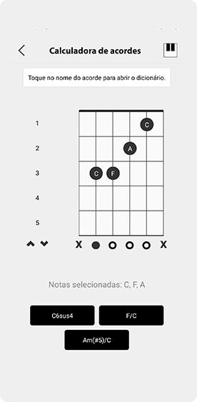 Calculadora de acordes - Musical Chord App