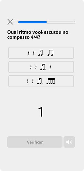 Exercícios leitura rítmica - Musical Chord App