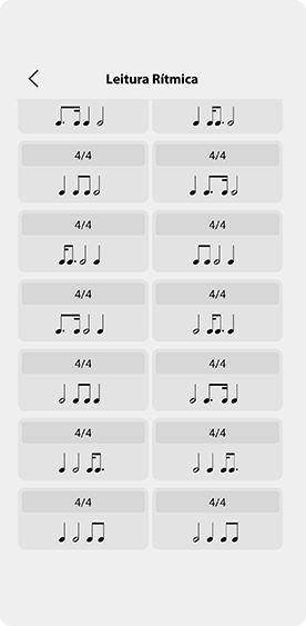 Leitura rítmica - Musical Chord App